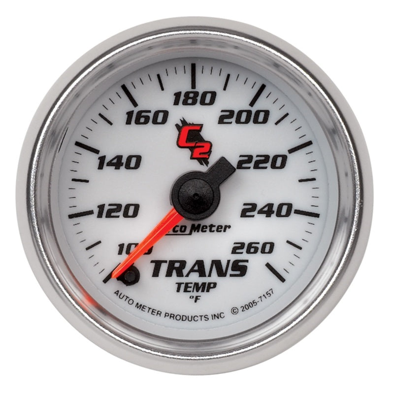 Autometer C2 52mm 100 - 260 Deg. F Electronic Trans Temp Gauge-SR1 Performance