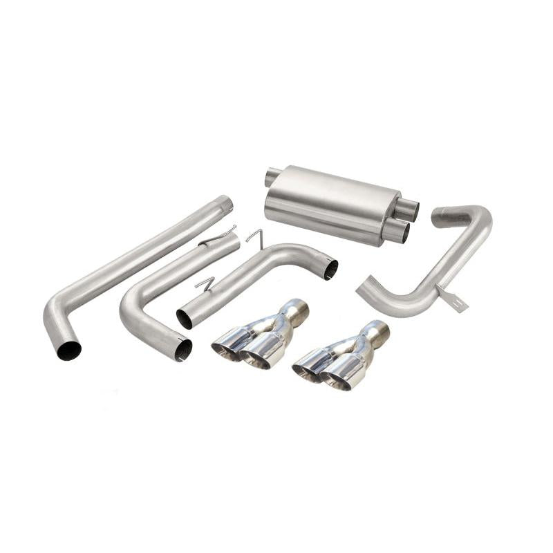 Corsa 1998-2002 Chevrolet Camaro Convertible Z28 5.7L V8 LS1 Polished Sport Cat-Back Exhaust-SR1 Performance