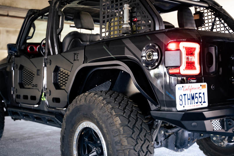 DV8 Offroad Jeep Wrangler JL Slim Fender Flares - Part Number FDJL-07