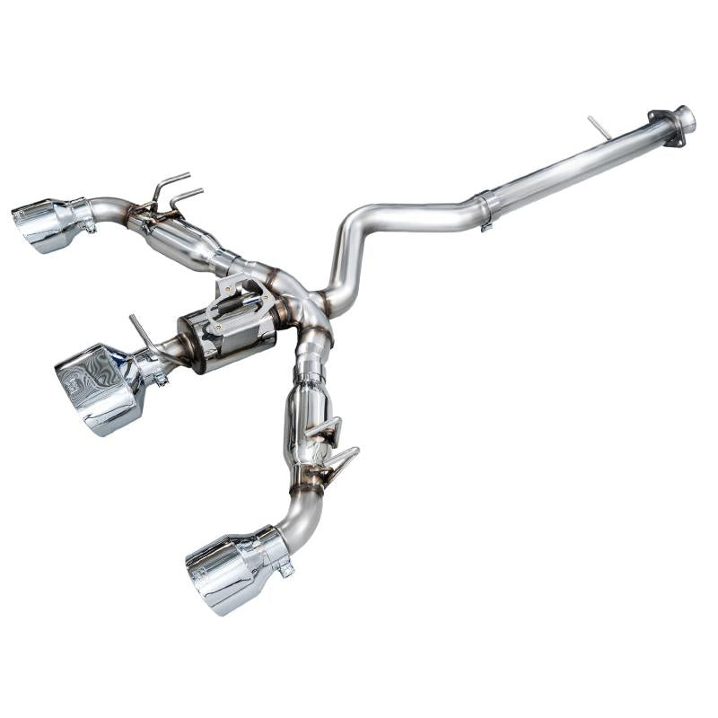 AWE 23-24 Toyota GR Corolla Track Edition Catback Exhaust - Chrome Silver Tips-SR1 Performance