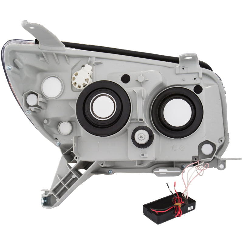 ANZO 2006-2009 Toyota 4Runner Projector Headlights w/ Halo Chrome-SR1 Performance
