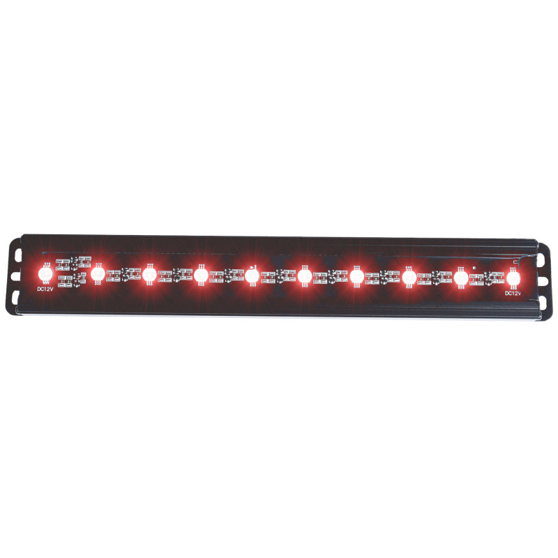 ANZO Universal 12in Slimline LED Light Bar (Red)-SR1 Performance