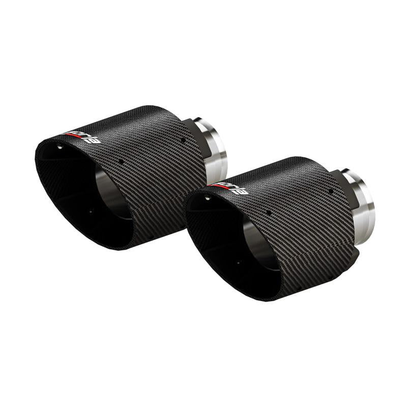 Borla 15-24 Dodge Charger V8 / 2023 Chrysler 300C T-304 SS Tips 5in Outlet - Carbon / Black Anodized-SR1 Performance