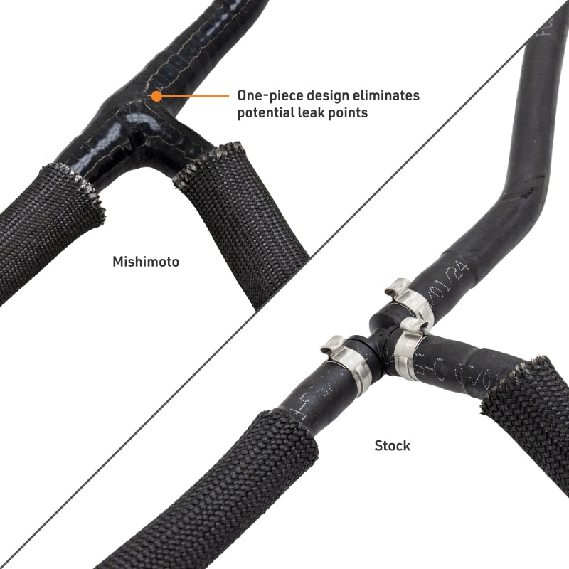Mishimoto 17-19 Ford 6.7L Powerstroke Coolant Overflow Hose with Silicone Y-Hose and One-Way Valve