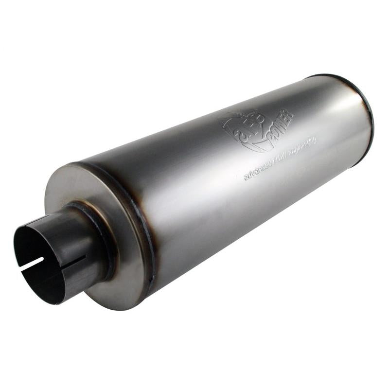 aFe MACHForce XP Exhausts Mufflers SS-409 EXH Muffler 4 ID In/Out 8 Dia-SR1 Performance