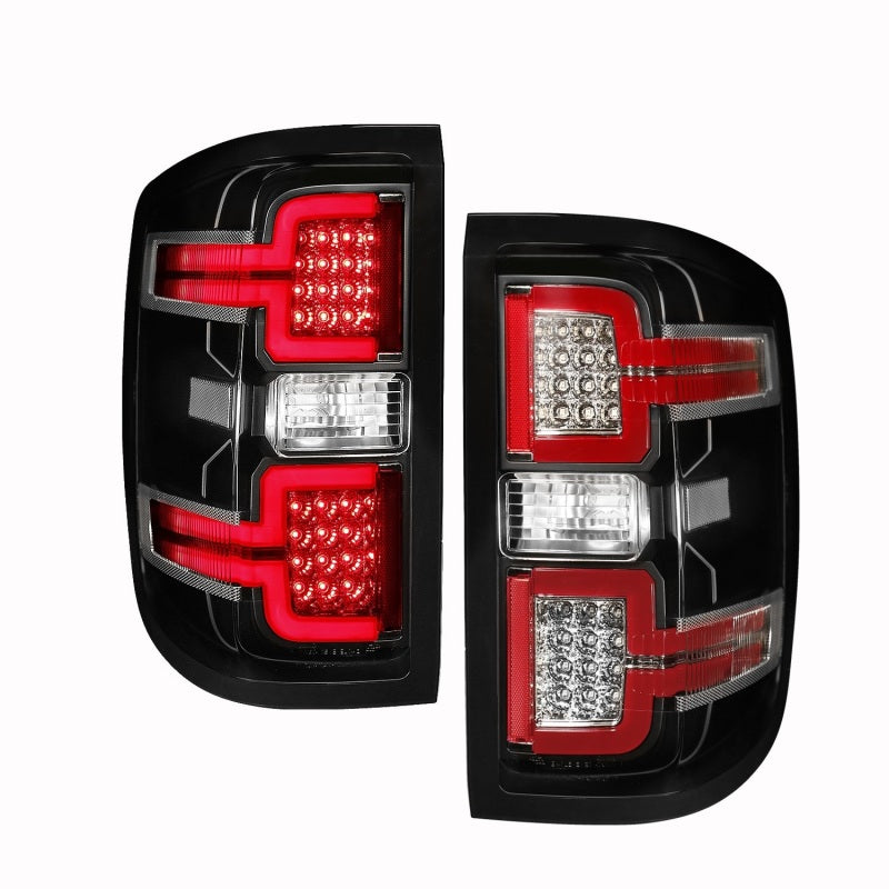 ANZO 2014-2018 Chevy Silverado 1500 LED Taillights Black-SR1 Performance