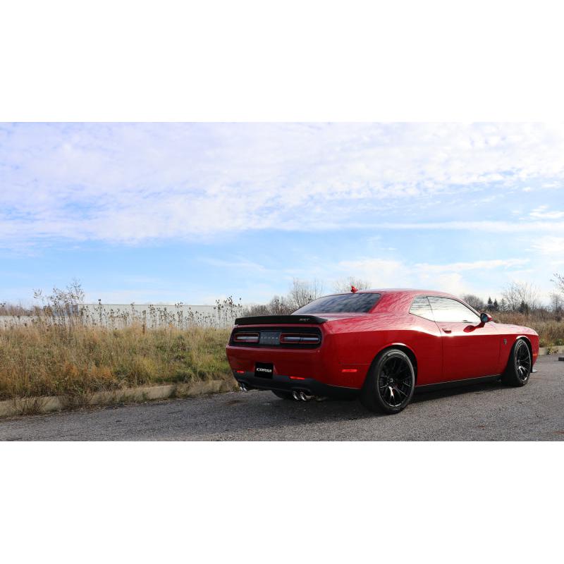 Corsa 2015-2023 Dodge Challenger Hellcat Dual Rear Exit Extreme Exhaust w/ 3.5in Polished Tips-SR1 Performance