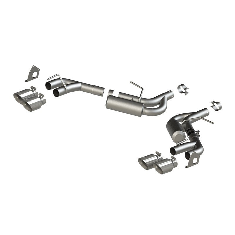 MBRP 16-19 Chevrolet Camaro V6 2.5in T304 NPP Dual Axle Back Exhaust w/ 4in Quad Dual Wall Tips-SR1 Performance