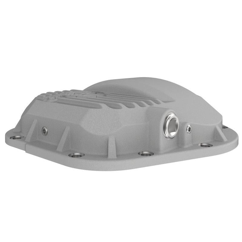 afe Front Differential Cover (Raw; Street Series); Ford Diesel Trucks 94.5-14 V8-7.3/6.0/6.4/6.7L-SR1 Performance