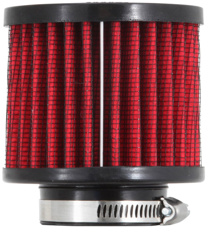 K&N 1.5in Flange ID x 3in OD x 2.5in H Rubber Base Crankcase Vent Filter-SR1 Performance