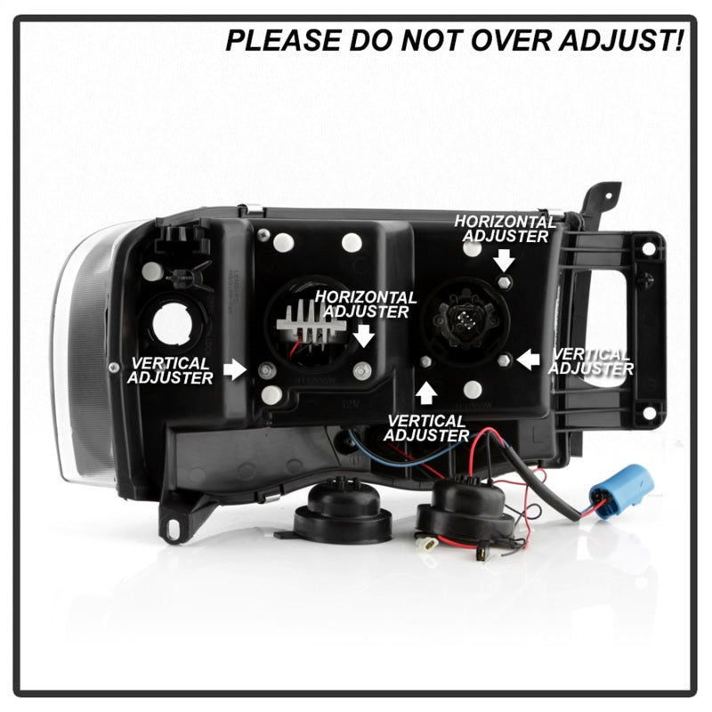 Spyder Dodge Ram 1500 02-05/Ram 2500/3500 03-05 High-Power LED Headlights - Black PRO-YD-DR02V2PL-BK-SR1 Performance