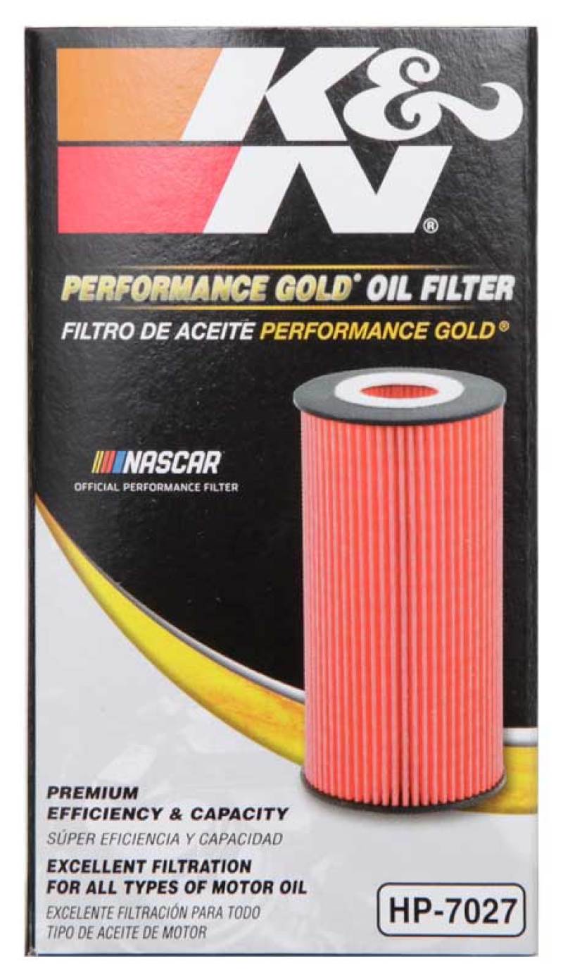 K&N Performance Oil Filter for 09-19 GM 1.4L / 1.6L / 1.8L w/ Hengst Filter Housing-SR1 Performance