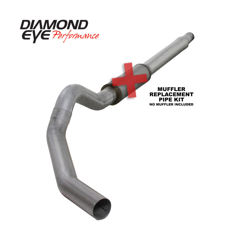 Diamond Eye KIT 5in CB MFLR RPLCMENT PIPE SGL AL: 03-07 FORD 6.0L F250/F350-SR1 Performance