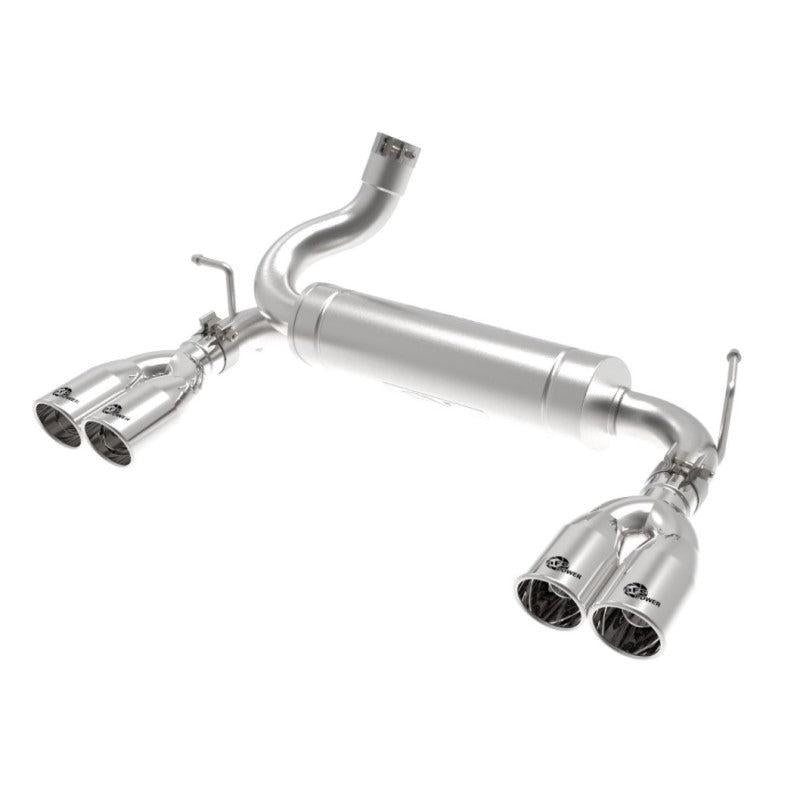 aFe Vulcan Series 2.5in 304 SS Axle-Back Exhaust Polished 07-18 Jeep Wrangler (JK) V6-3.6/3.8L-SR1 Performance