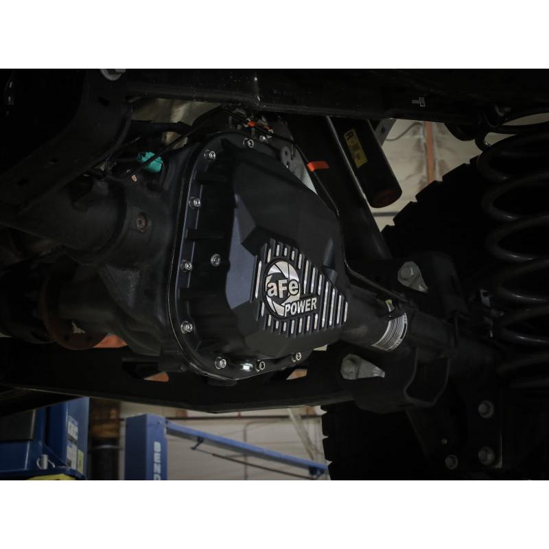 aFe 97-23 Ford F-150 Pro Series Rear Differential Cover Black w/ Machined Fins-SR1 Performance