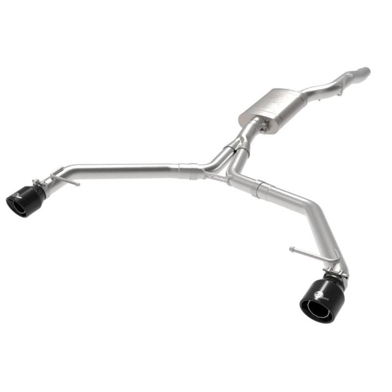 afe MACH Force-Xp 13-16 Audi Allroad L4 SS Axle-Back Exhaust w/ Black Tips-SR1 Performance