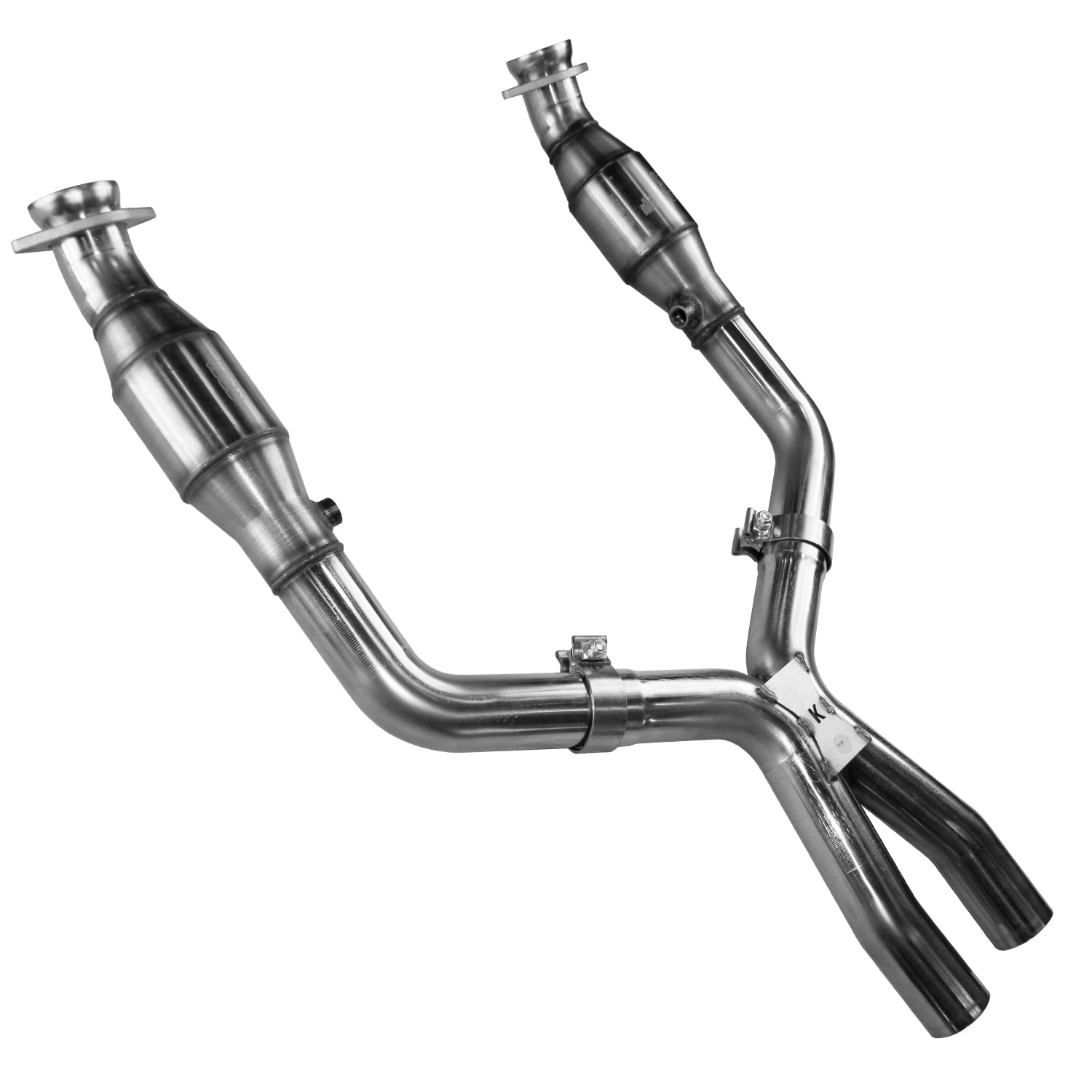 2-1/2" GREEN Catted X-Pipe. 2005-2010 Mustang GT 4.6L 3V. Req. Kooks Headers.