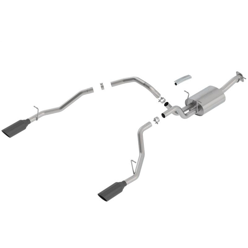 Borla 2019 RAM 1500 5.7L V8 AT 4DR Crew Cab Short Bed Atak SS Catback Exhaust - Black Chrome Tip-SR1 Performance