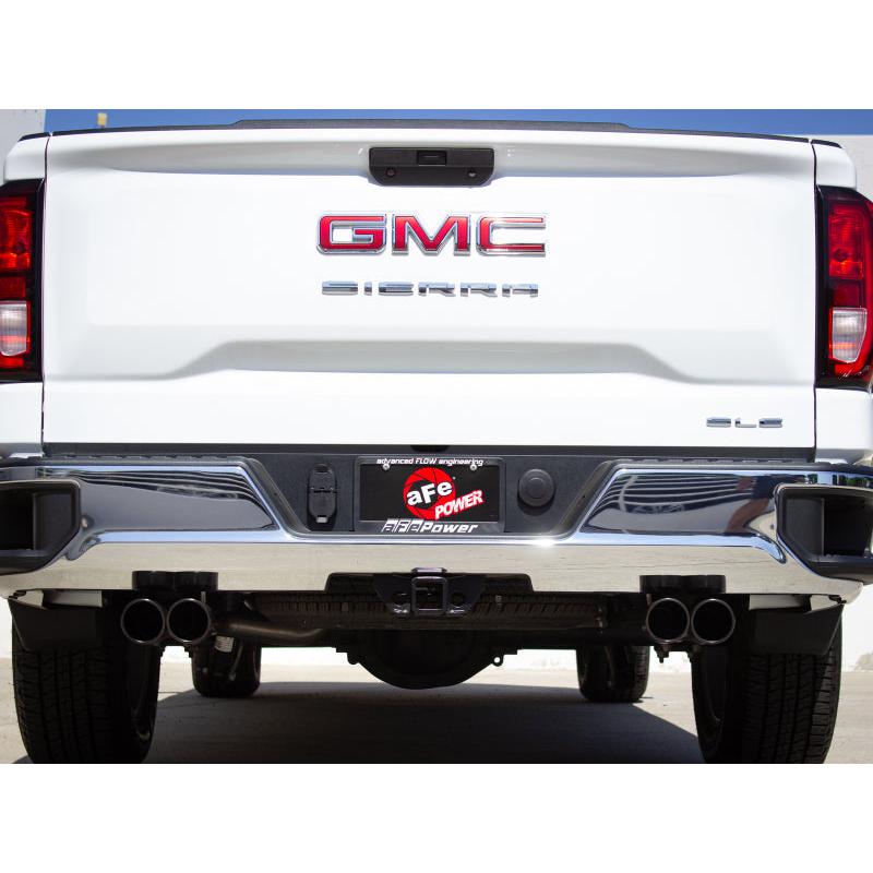 aFe Vulcan Series 3-2.5in 304SS Exhaust Cat-Back w/Blk Tips 2019 GM Silverado/Sierra 1500 L4-2.7L(t)-SR1 Performance