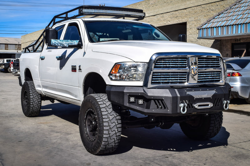 DV8 Offroad Front Bumper for 2010-2018 Ram 2500 – Modular Steel Construction with LED Light Mounts