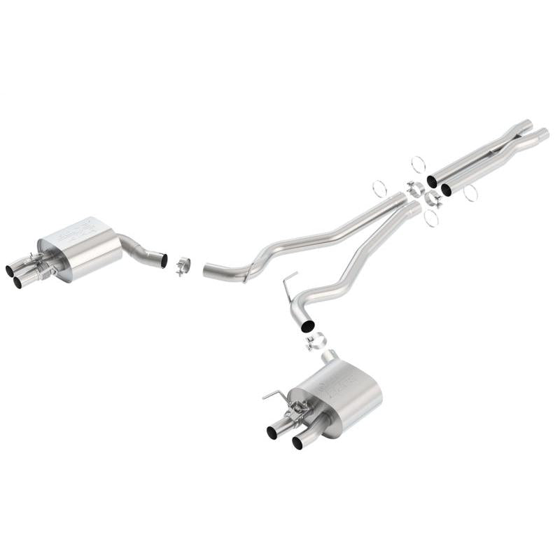 Borla 15-16 Ford Mustang Shelby GT350 5.2L ATAK Cat Back Exhaust (Uses Factory Valence)-SR1 Performance