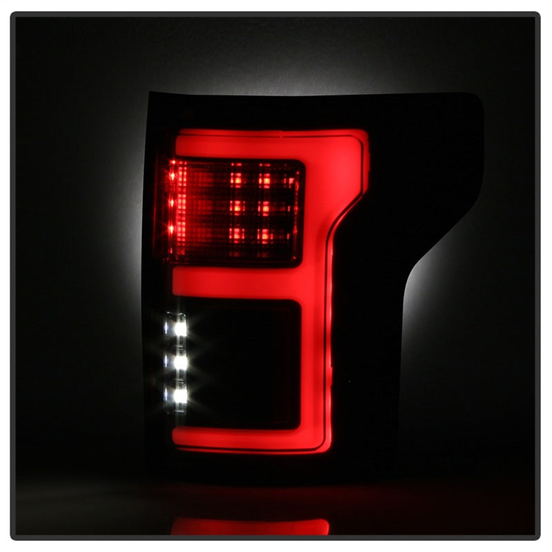 Spyder 15-17 Ford F-150 LED Tail Lights (w/Blind Spot) - Black Smoke (ALT-YD-FF15015BS-LBLED-BSM)-SR1 Performance