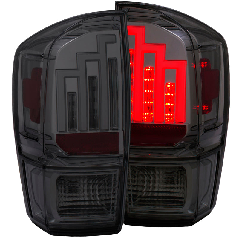 ANZO 2016-2017 Toyota Tacoma LED Taillights Smoke-SR1 Performance