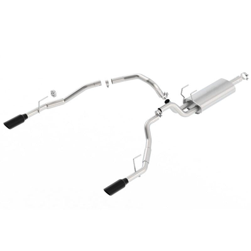 Borla 09-17 Dodge Ram 1500 5.7L V8 3in to Dual 2.5in Single Round Rolled Angle-Cut S-type Exhaust-SR1 Performance