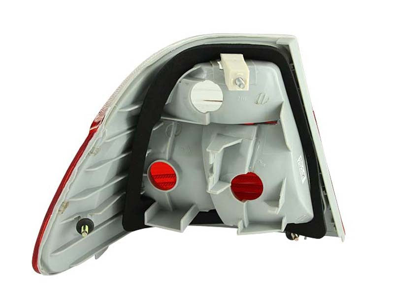 ANZO 1999-2001 BMW 3 Series E46 Taillights Red/Clear-SR1 Performance