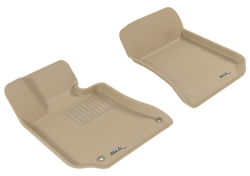 3D MAXpider 2010-2013 Mercedes-Benz E-Class W212 Kagu 1st Row Floormat - Tan-SR1 Performance