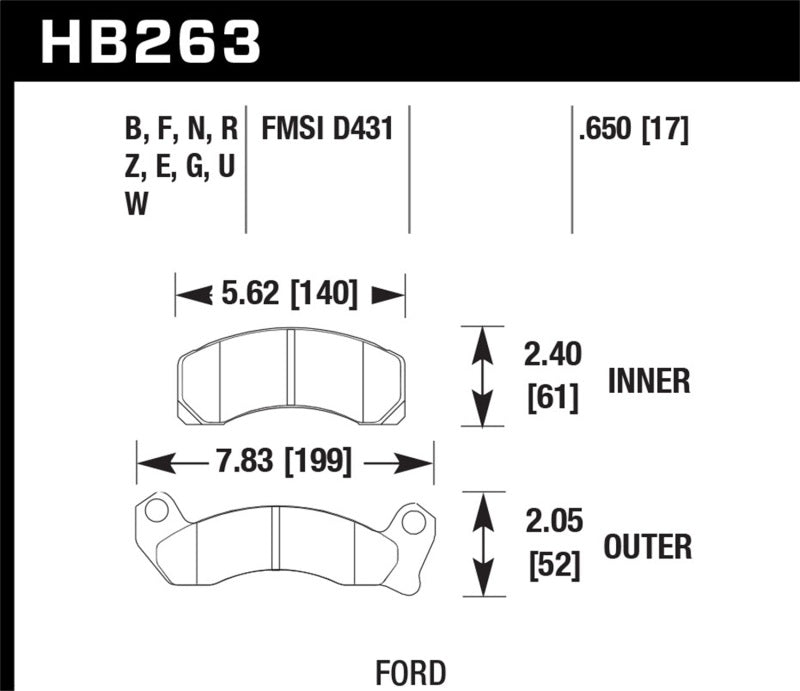 Hawk HPS Street Brake Pads-SR1 Performance