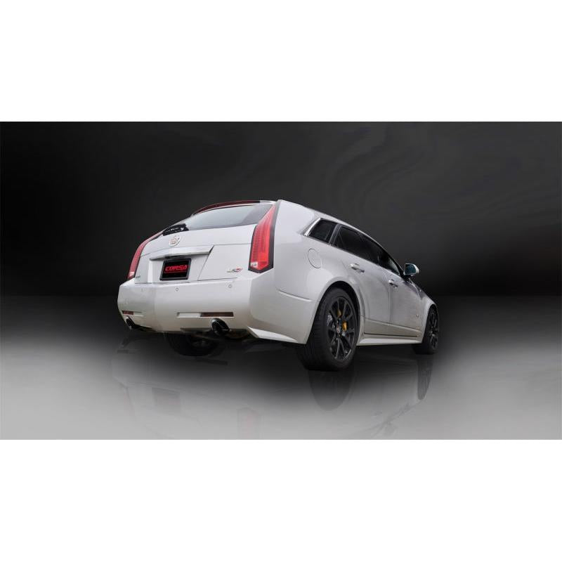 Corsa 2011-2014 Cadillac CTS Wagon V 6.2L V8 Black Sport Axle-Back Exhaust-SR1 Performance