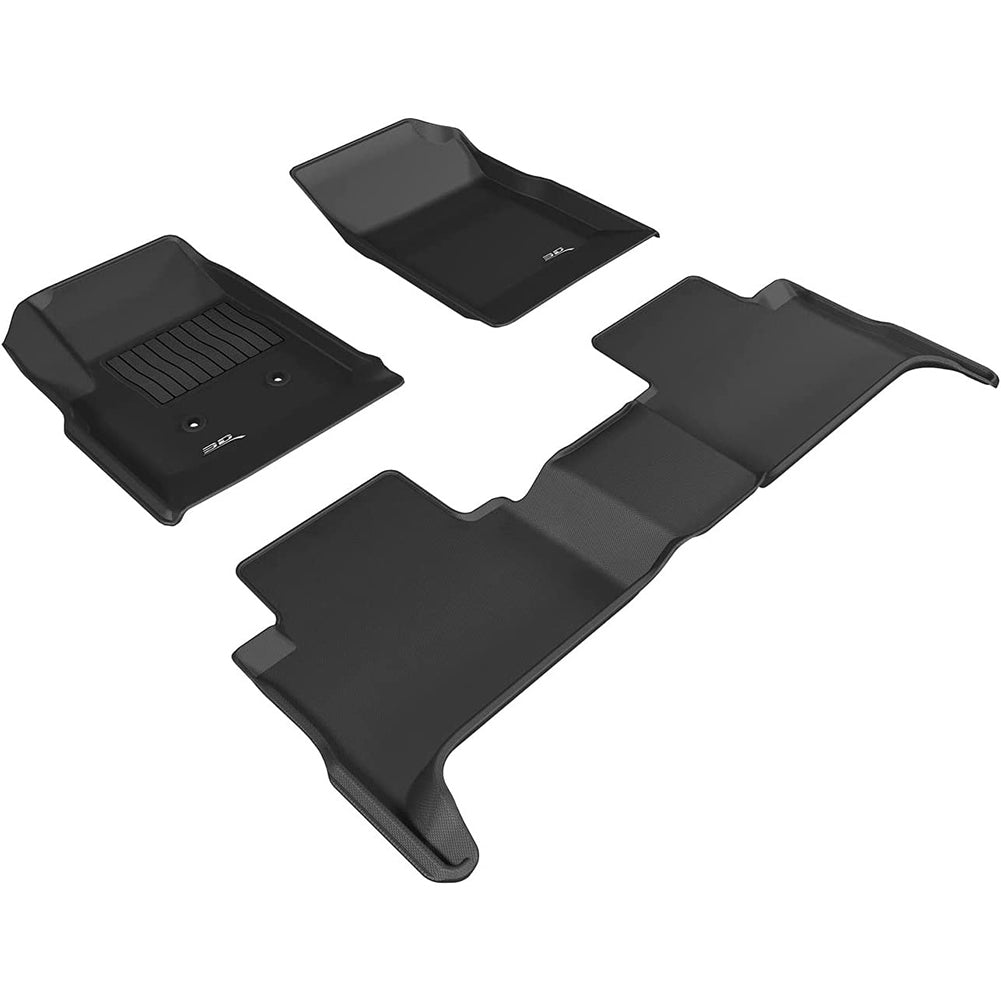 2015-2023 Chevrolet Colorado Crew Cab 3D MAXpider Custom Fit Floor Mats - Black-SR1 Performance