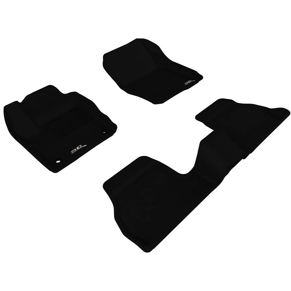 2012-2018 Ford Focus 3D MAXpider Cargo Custom Fit All-Weather Floor Mats - Black-SR1 Performance