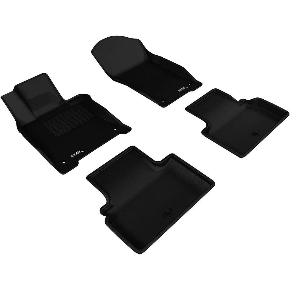 2014-2017 Infiniti G50 3D MAXpider Custom Fit All-Weather Floor Mats Kagu -Black-SR1 Performance