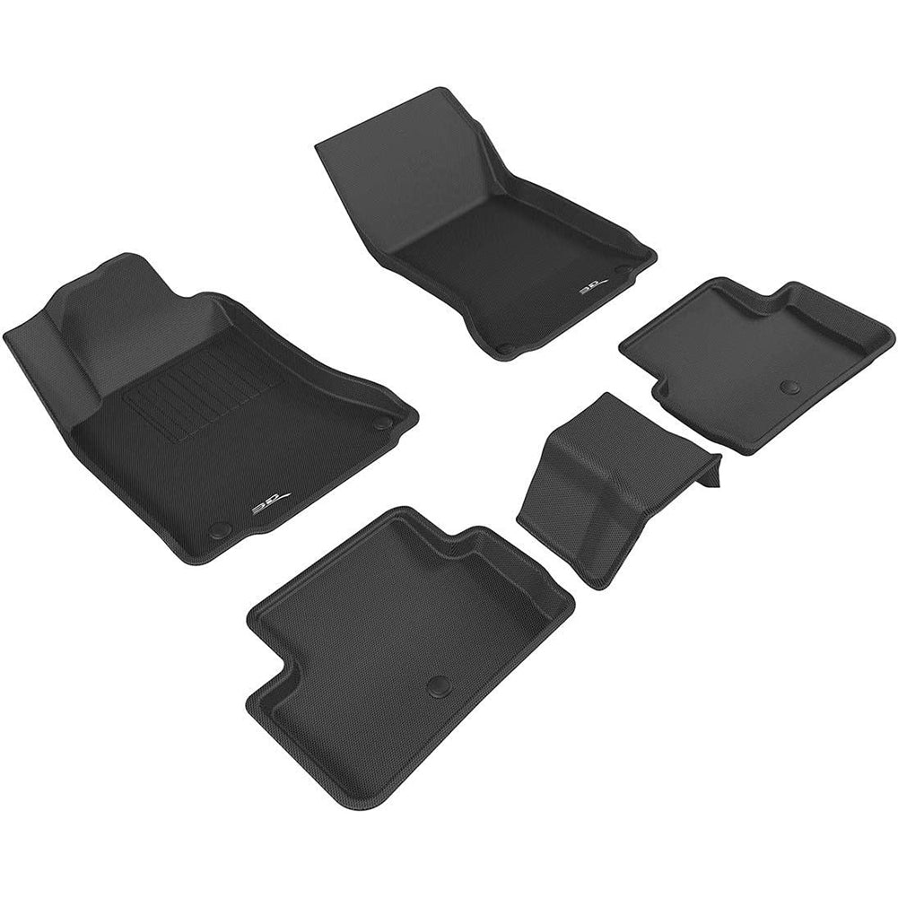 2017-2019 Infiniti QX30 3D MAXpider Custom Fit All Weather Floor Mats - Black-SR1 Performance