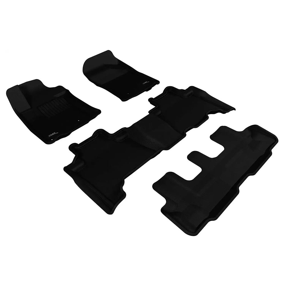 2010-2013 Lexus GX460 3D MAXpider Custom Fit All-Weather Floor Mats - Black-SR1 Performance