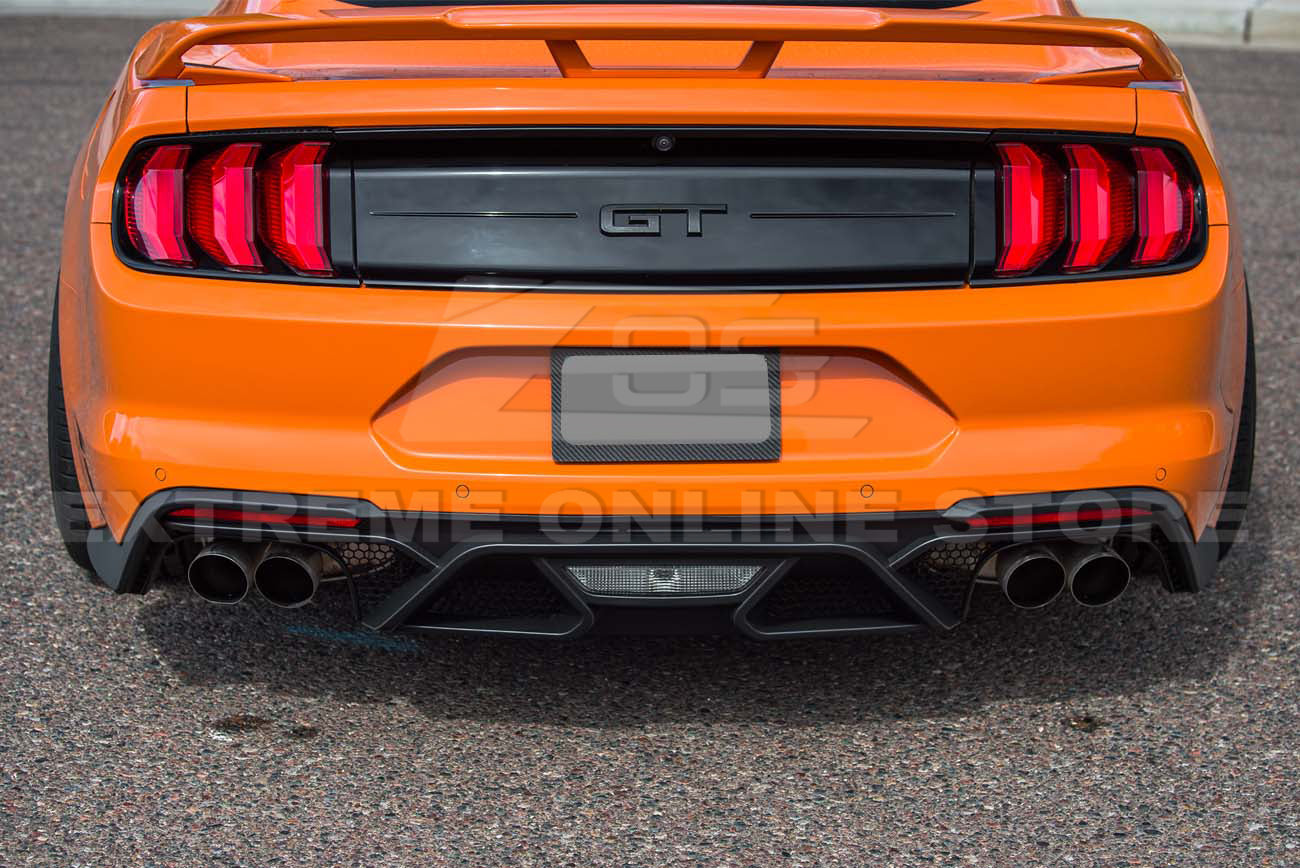 2018-22 Ford Mustang GT500 Rear Bumper Quad Tips Diffuser