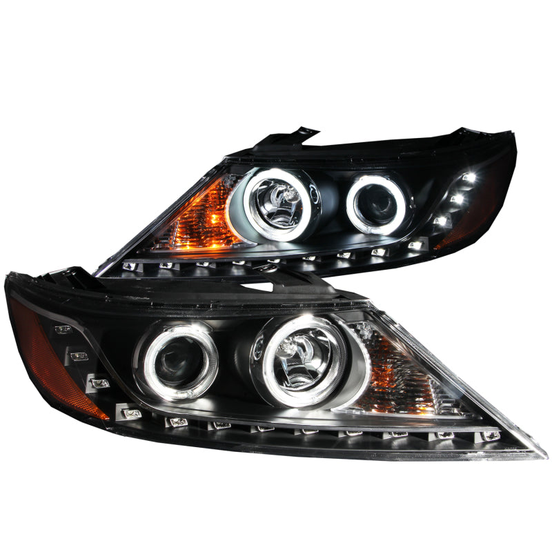 ANZO 2011-2013 Kia Sorento Projector Headlights w/ Halo Black (CCFL)-SR1 Performance