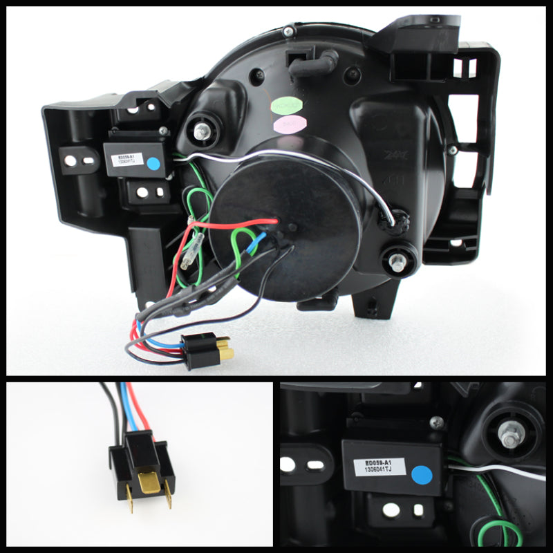 Spyder Toyota FJ Cruiser 07-14 Projector Halogen Model- 3D DRL LED Blk PRO-YD-TFJ07-3DDRL-BK-SR1 Performance