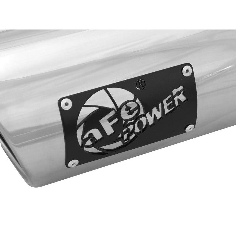 aFe MACHForce-XP 304 Stainless Steel Polished Exhaust Tip 3.5in x 4.5in Out x 12in L Clamp-On-SR1 Performance