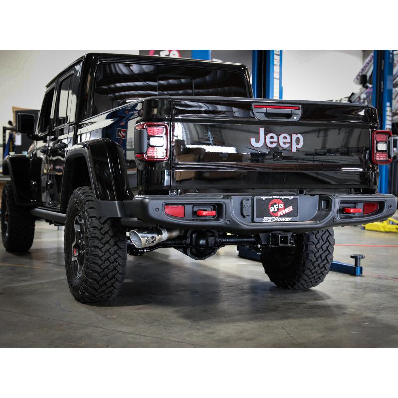 aFe Apollo GT Series 409 Stainless Steel Cat-Back Exhaust 2020 Jeep Gladiator 3.6L - Polished Tip-SR1 Performance