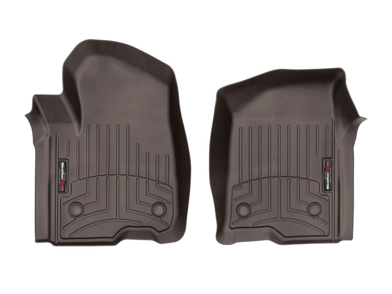 WeatherTech DigitalFit Front FloorLiner for 2019+ Chevrolet Silverado 1500 Crew Cab - Cocoa