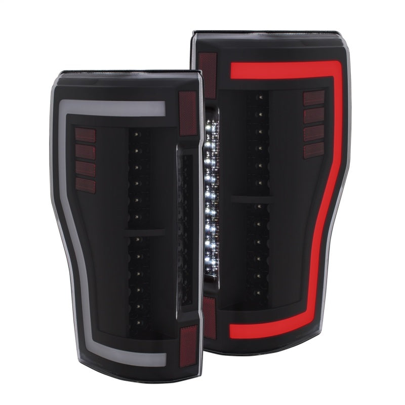 ANZO 2017+ Ford F-250 LED Taillights - Black/Clear-SR1 Performance