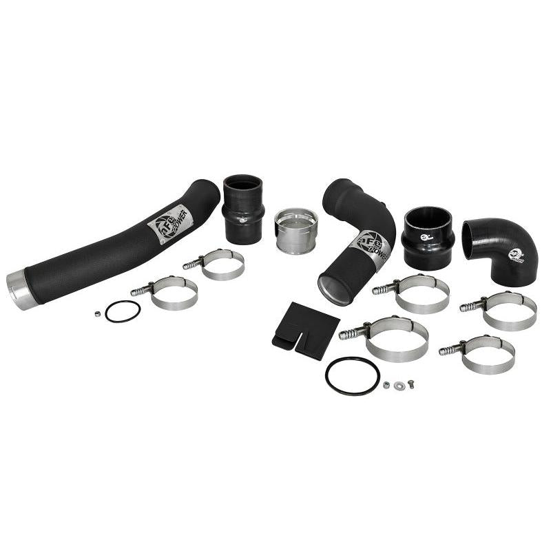 aFe Bladerunner 3in Hot and Cold Side Black Intercooler Tubes 2017 Ford Diesel Trucks V8 6.7L (td)-SR1 Performance