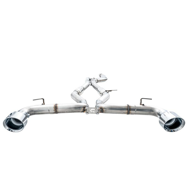 AWE Tuning 2020 Toyota Supra A90 Track Edition Exhaust - 5in Chrome Silver Tips-SR1 Performance