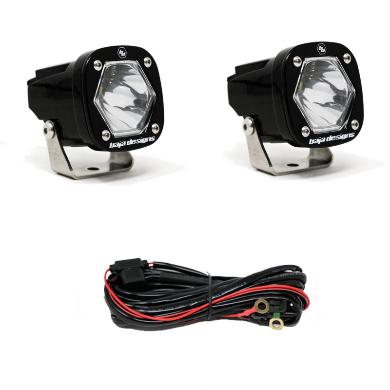 Baja Designs S1 Spot LED Light w/ Mounting Bracket Pair-SR1 Performance