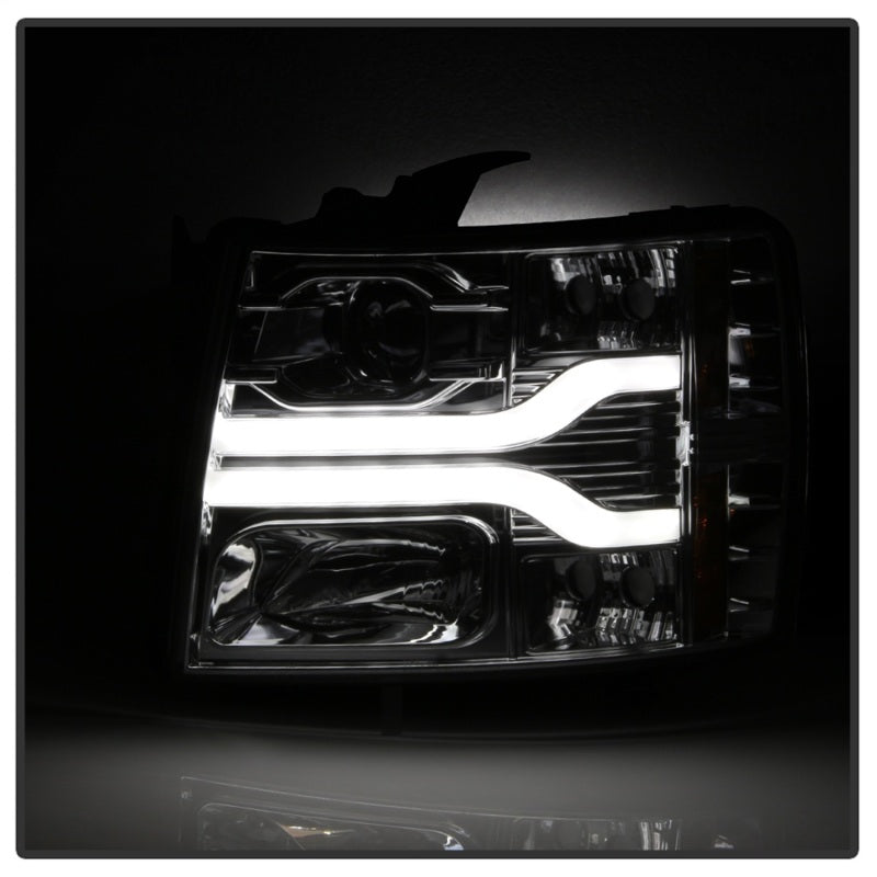 Spyder Chevy Silverado 1500 07-13 Version 3 Projector Headlights - Chrome PRO-YD-CS07V3-LBDRL-C-SR1 Performance