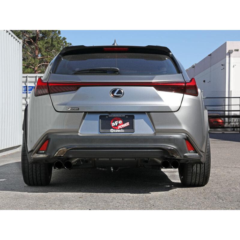 aFe 19-21 Lexus UX200 Takeda 2in - 2.5in. 304 SS Cat-Back Exhaust System w/ Black Tip-SR1 Performance