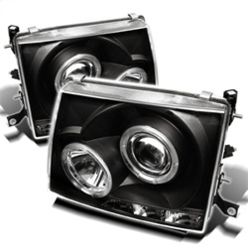 Spyder Toyota Tacoma 97-00 Projector Headlights LED Halo LED Black High H1 Low H1 PRO-YD-TT97-HL-BK-SR1 Performance